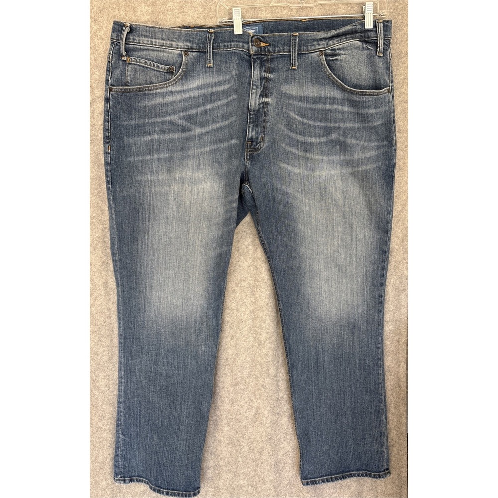 The Foundry Denim Jeans Men's 48x30 Light Medium Wash Straight Leg Classic Fit